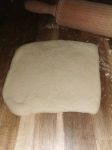 étape 6 du naan fromage : étaler